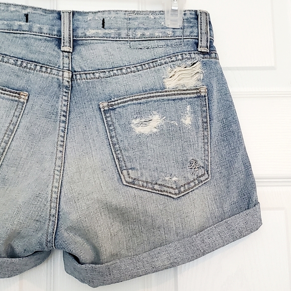 Lovers + Friends Distressed Denim Shorts. - Picture 6 of 12